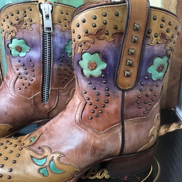 Dan Post Desert Roses Boots NIB - Picture 8 of 10